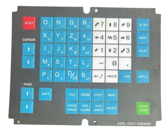 A98L-0001-0568#M Compatible Fanuc Membrane Keysheet
