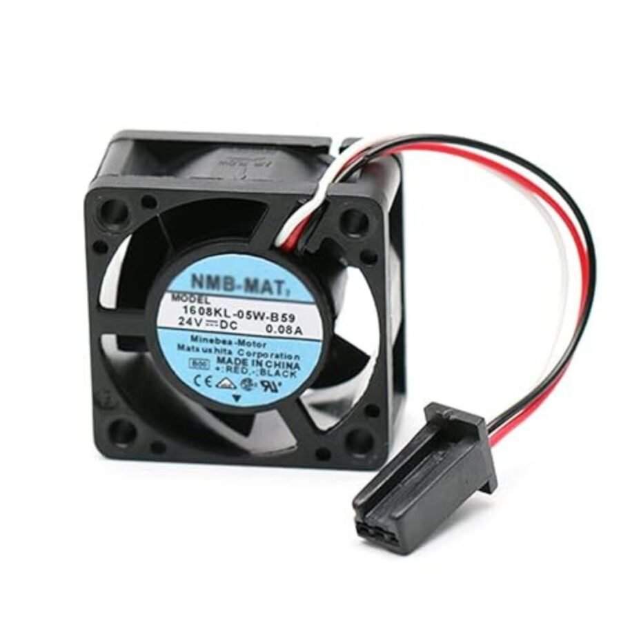 Compatible for A90L-0001-0510 1608KL-05W-B39 24v 0.07/0.08a 40mm x 40mm x 20mm (0.07A Black Plug)